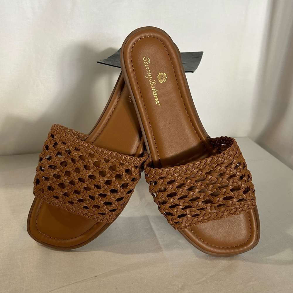 Tommy Bahama - Brown Woven Slide Sandals